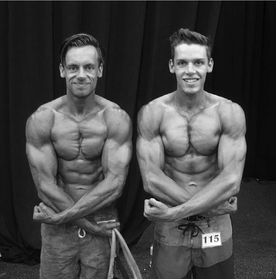 Steve's sons Tom and Nick as adults